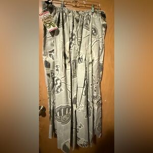 Damsel in this Dress Gray Artistic Tulip Skirt Drawstring Waist NWT